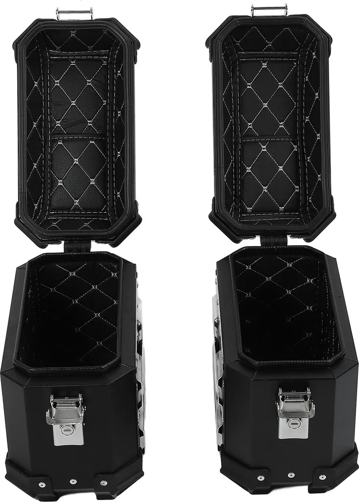 Mallette de moto anti-vibration 18L en aluminium avec clé noire