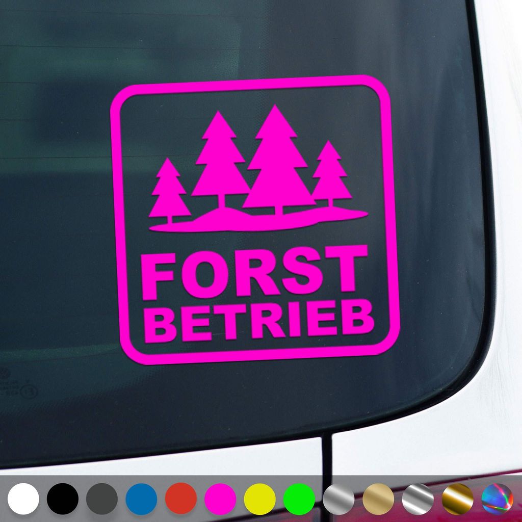 PantherPixel Forstbetrieb Forstzubehör Aufkleber Produktbild 