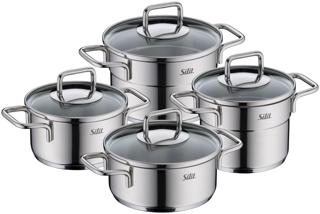 SILIT Extra Cook Mini pannenset, 4-delig, roestvrij staal Productafbeelding 