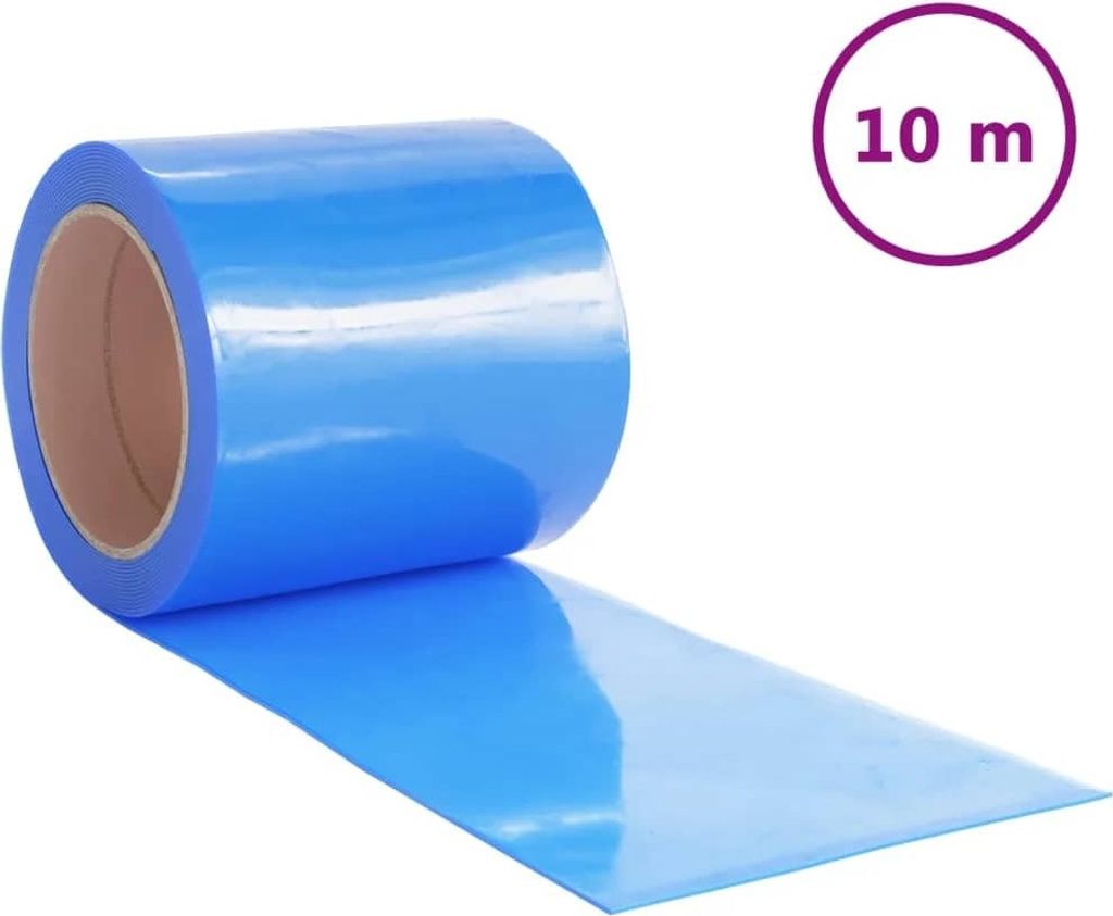 vidaXL Türvorhang Blau 200x1,6 mm 10 m PVC