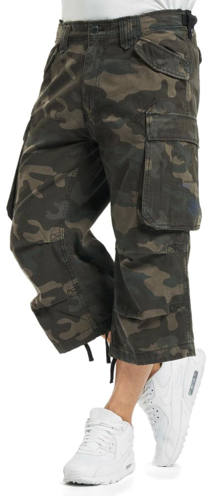 Brandit Industry Vintage 3/4 Shorts, Farbe: darkcamo, Produktbild 