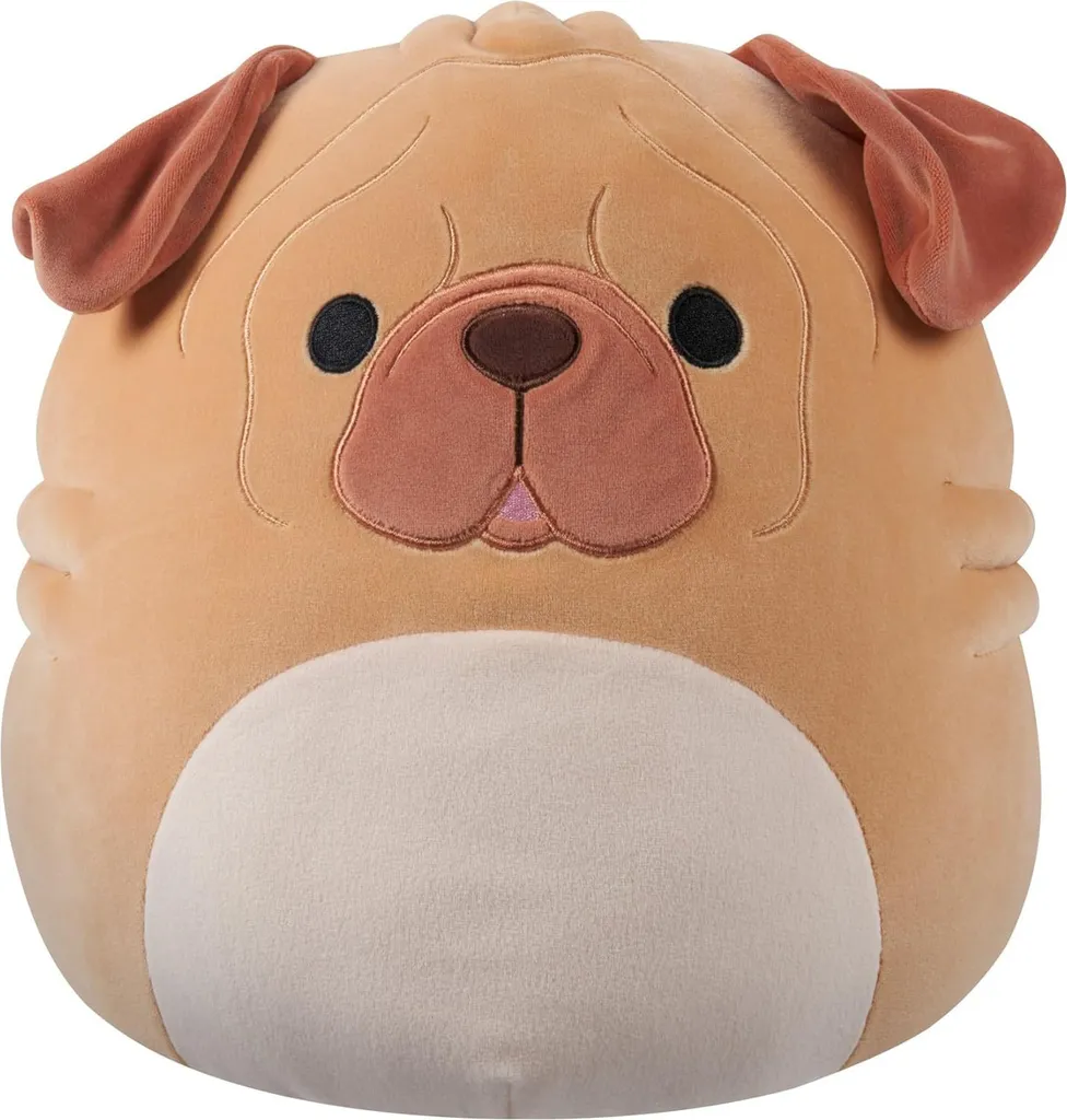 Squishmallows Morton Chien Shar Pei 30 cm - Anti-Stress Doux et Lavable