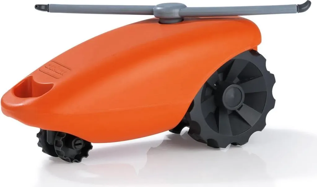 GARVIDA Arroseur autotracté orange avec interrupteur d'arrêt d'eau