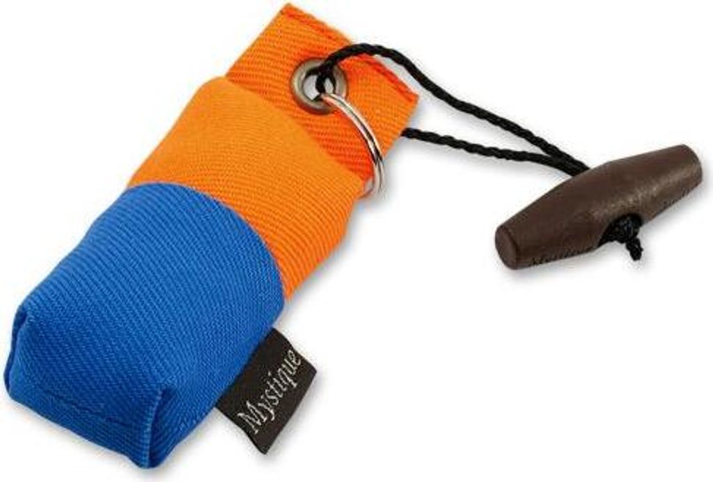 Mystique Mini Dummy Schlüsselanhänger Key Case blau/orange