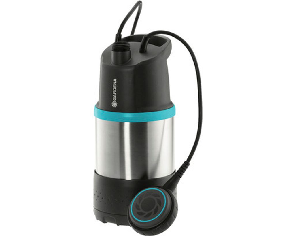A submersible pump is shown against a white background.