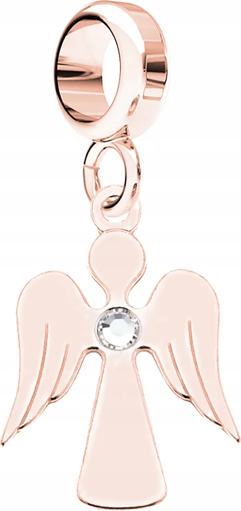 Ciondolo Angelo Custode Argento 925 Oro e Zirconi | Idea Regalo Donna