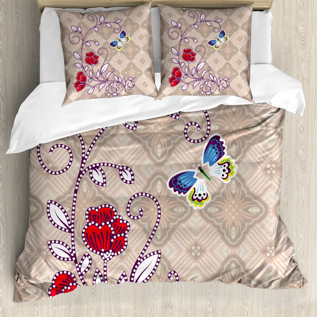 Copripiumino Ipoallergenico ABAKUHAUS Batik 155x220 per Allergici