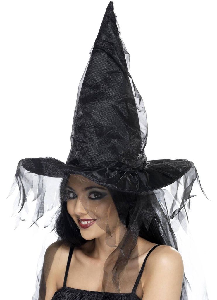 Smiffys - Kostüm-Hut für Damen SM272 (Einheitsgröße) (Schwarz)