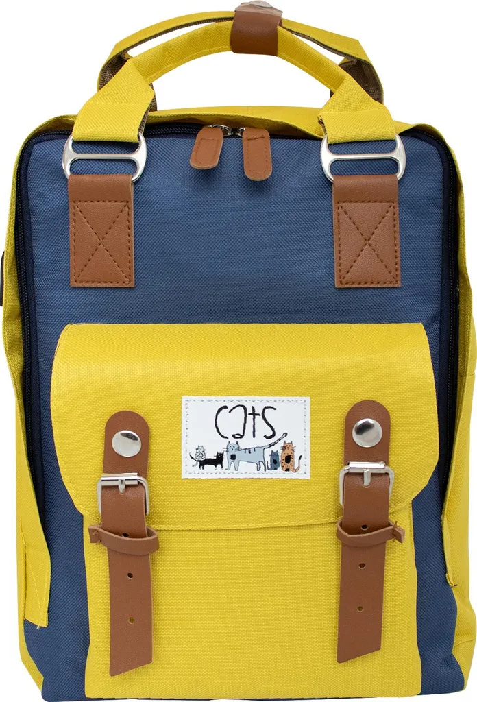 Sac à Dos Antivol Jaune 10L Imperméable pour Laptop 14 Pouces USB