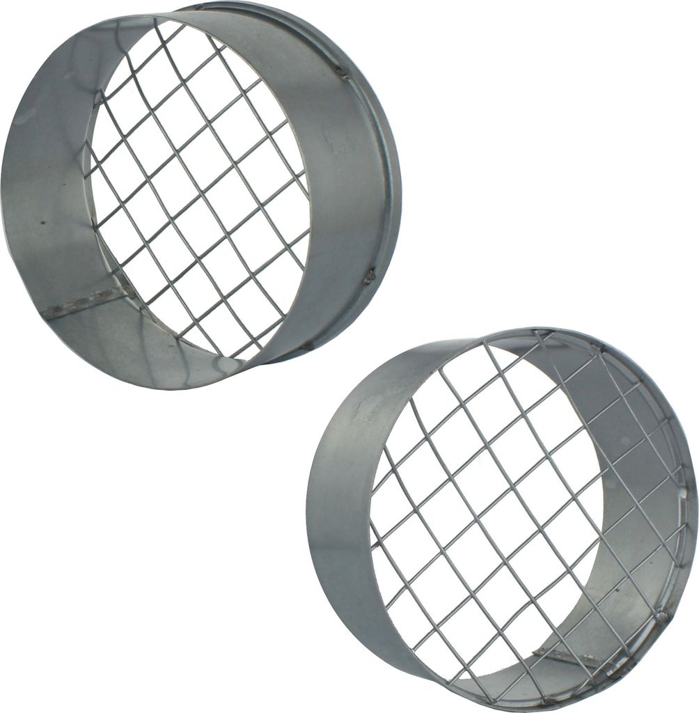 Ausblasstutzen Vogelschutzgitter verzinkt Abluft Zuluft Wickelfalzrohr Auslass Ø 200 mm