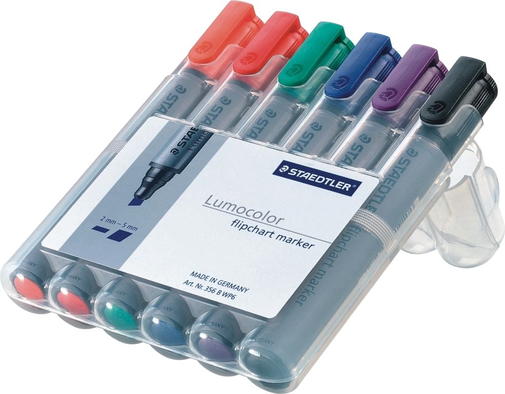 STAEDTLER Lumocolor Flipchart Marker 356B 6er Etui