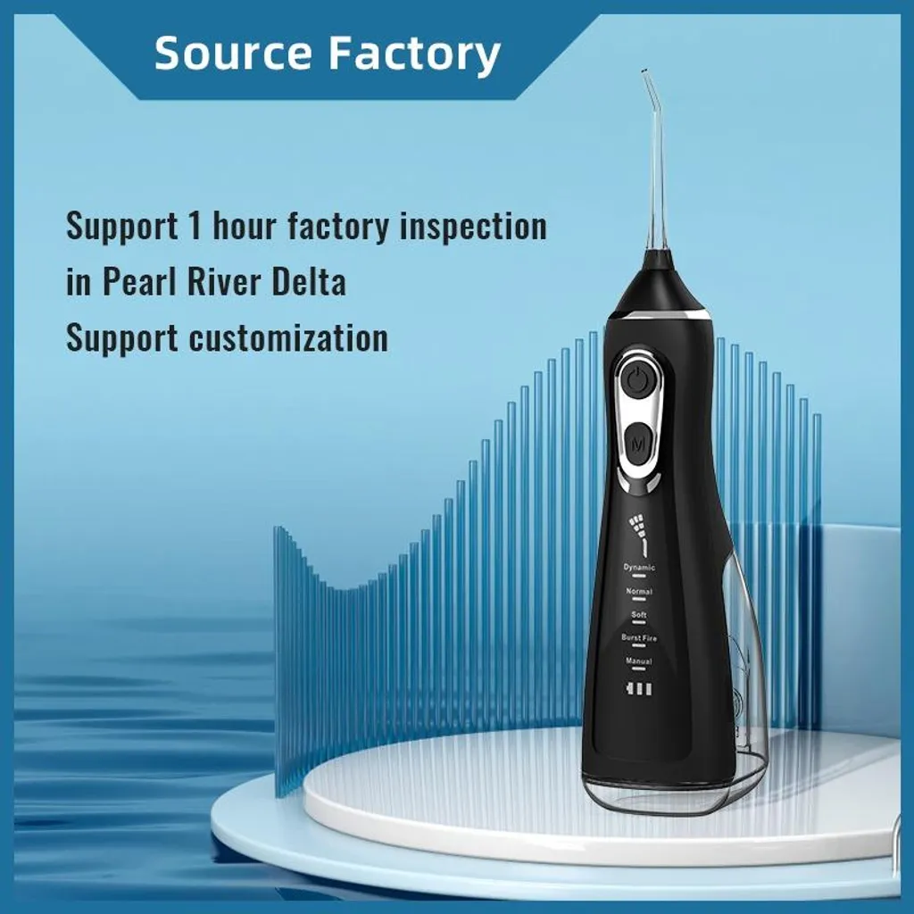 INF Hydropulseur Électrique Portable Noir - Jet Dentaire Rechargeable USB