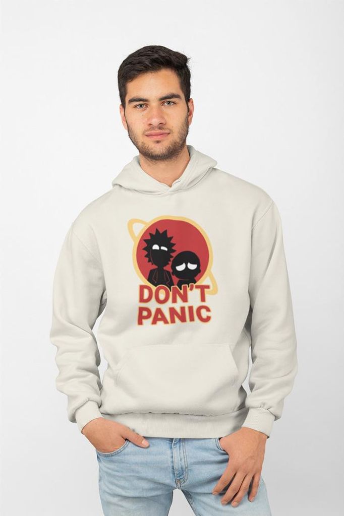 D&B Uni Hoodie MO00048 Rick And Morty Creme-Größe M