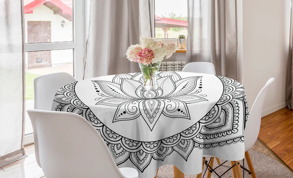 Tovaglia Mandala Rotonda 150 cm ABAKUHAUS - Arredo Cucina Moderna