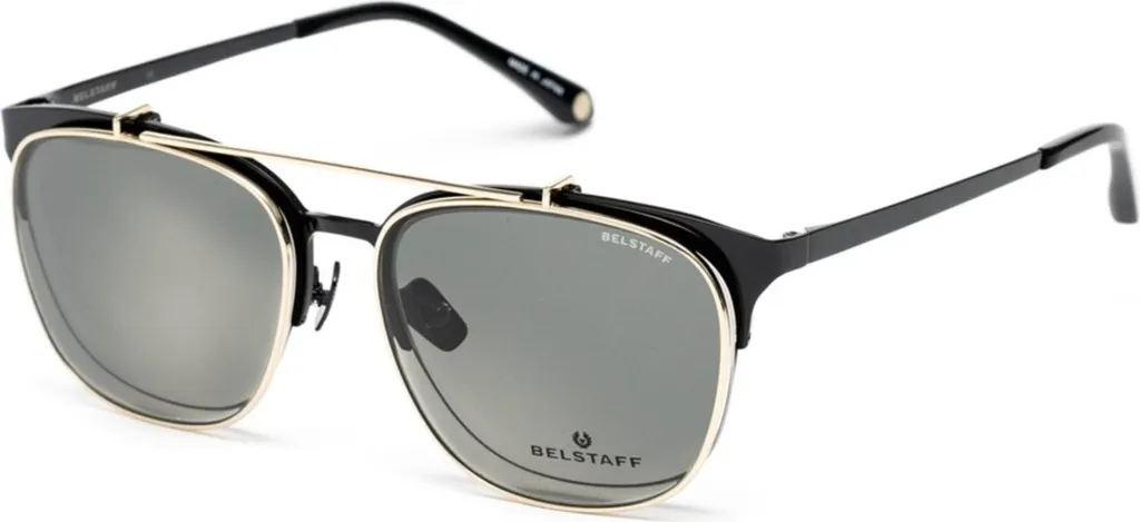 Lunettes Belstaff Hatcherd Noires - Monture Métal Légère Haute Qualité