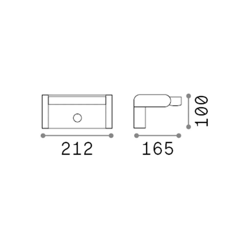 Applique murale LED Swipe 21W Anthracite 3000K IP54 pour extérieur