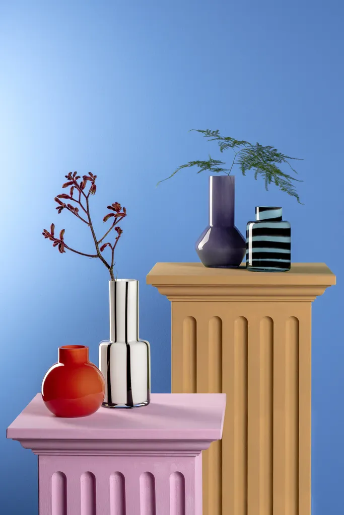 Vase en verre multicolore 37cm Leonardo Buoni Amici design moderne - 10