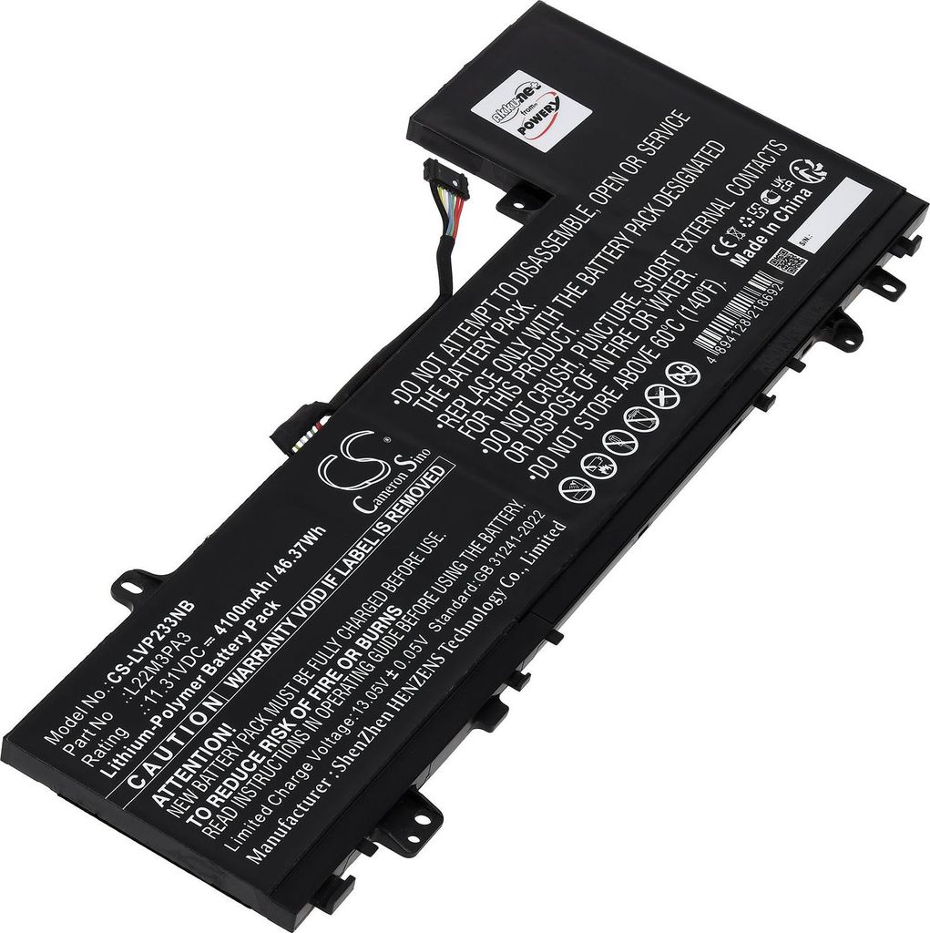 Akku für Lenovo IdeaPad Slim 5 14ABR8 82XE005GRM Laptop