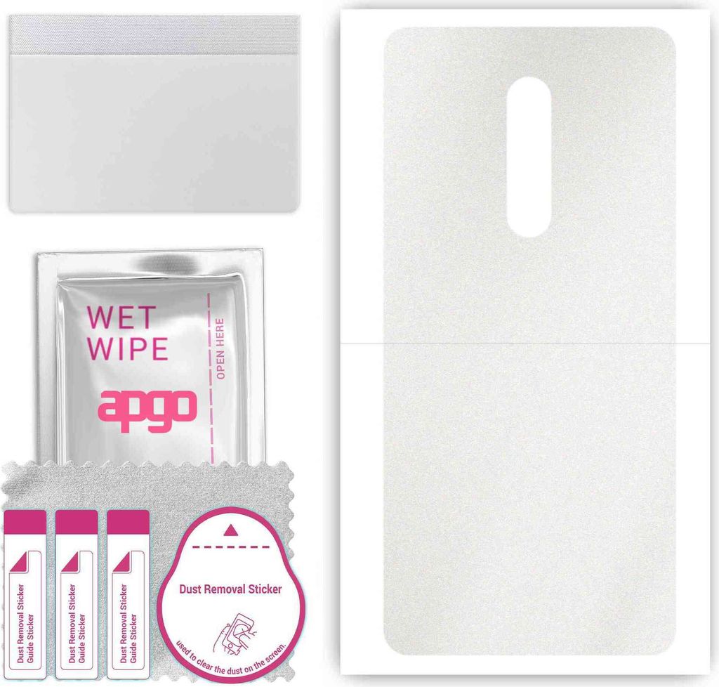 apgo Rückseite Schutzfolie, Skin, kompatibel mit Nokia 5, Hinten Displayschutzfolie aus Vinylfolie, kratzfest, einfache Montage - Matt Transparent