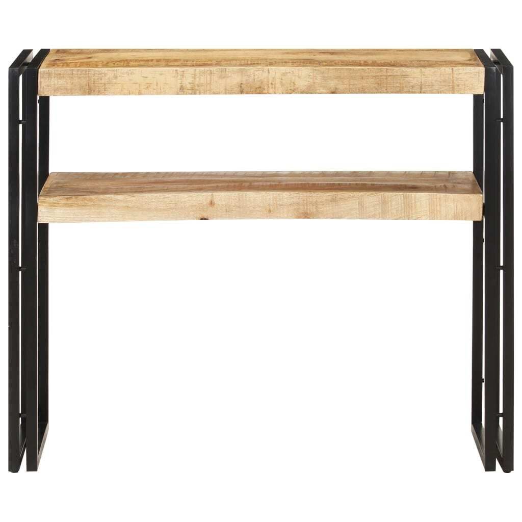 Möbel Flurschrank - elegante Design - Konsolentisch - 90x30x75 cm Raues Mangoholz - für Wohnzimmer, Eingang CLORIS6989920