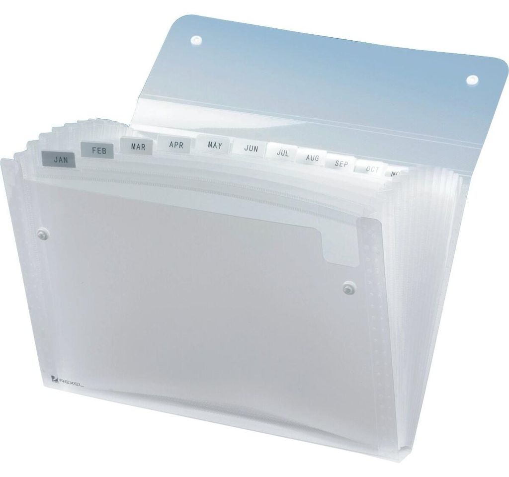 Rexel ICE Expandermappe 13 klar, Transparent, Polypropylen Produktbild 