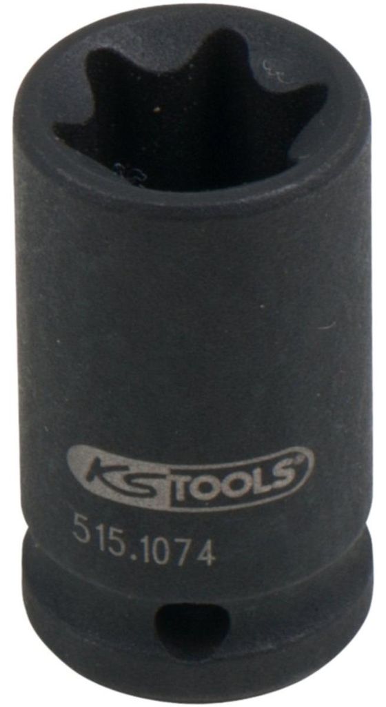 KS Tools 1/4" Torx-E-Kraft-Stecknuss, kurz, E12, 515.1074