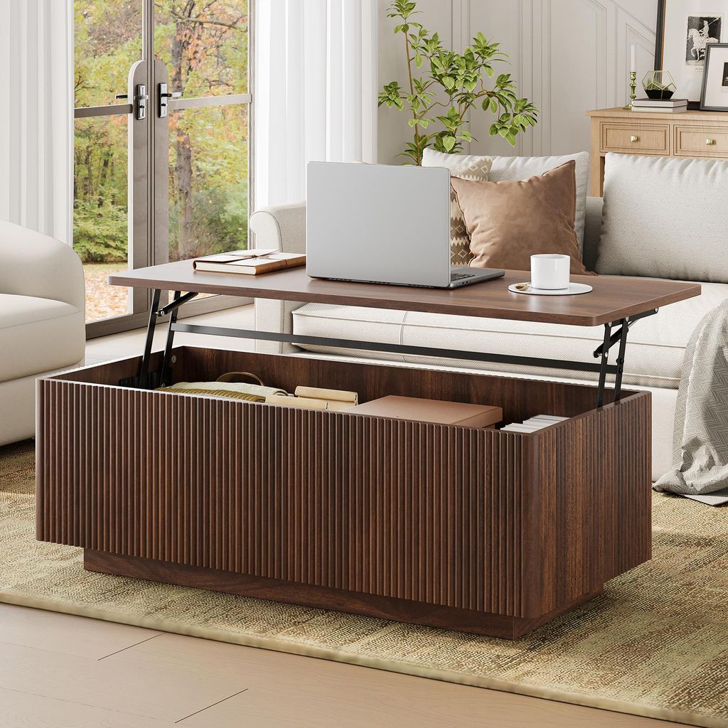 FABATO Lift-Couchtisch 106 cm mit großem verstecktem Produktbild 