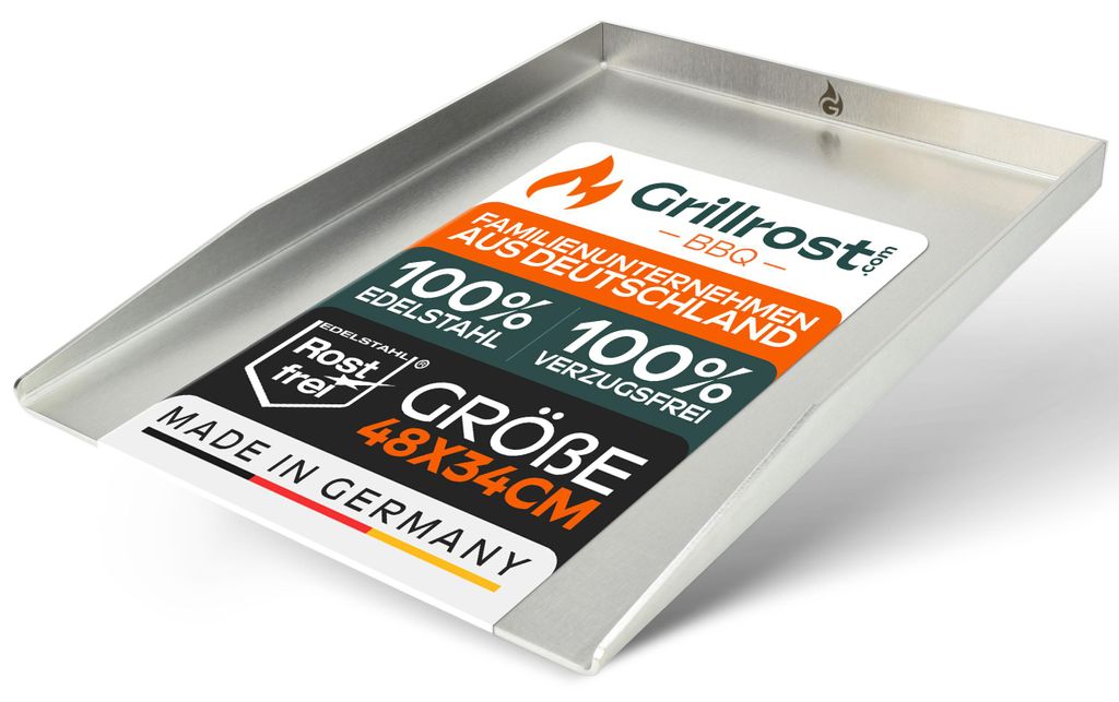 Grilovací deska z nerezové oceli | Plancha 48x34cm - vhodná Obrázek produktu 