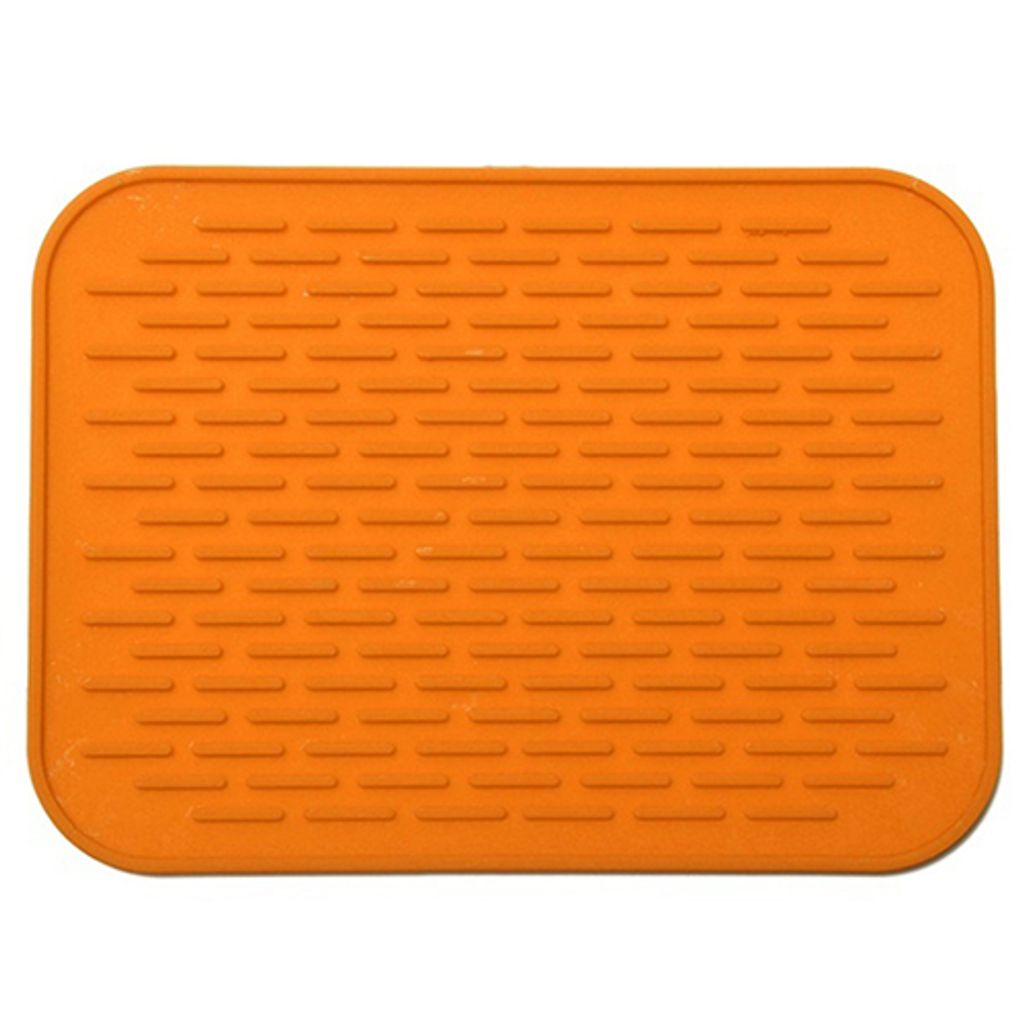 Silikon Nicht -Schlupf -Topf -Tisch -Wärme -Isolationsmatten -Mattenhalter -Küchenwerkzeug Küchenwerkzeug-Orange
