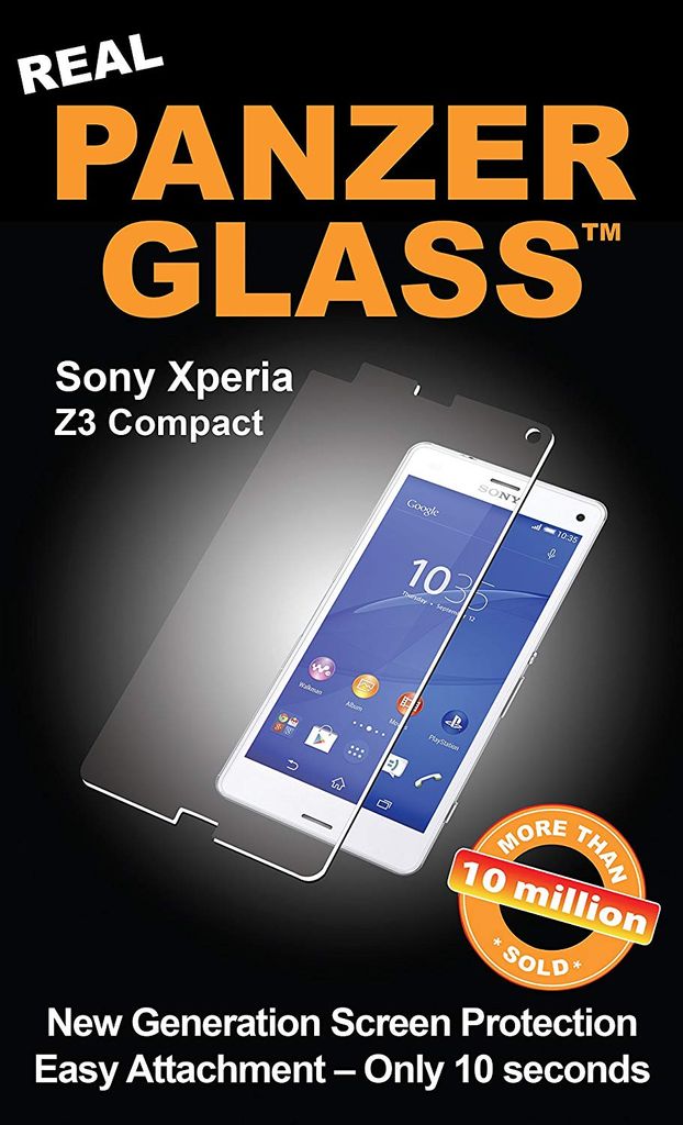 PanzerGlass Classic Fit Sony Xperia Z3 Compact Gehärtetes Glas Displayschutz - Hüllenfreundlich