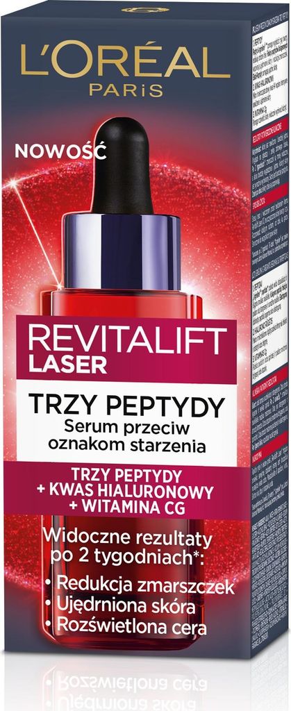 L ́Oréal Paris Revitalift Laser Serum Three Peptides Age-Correcting Serum 30 ml
