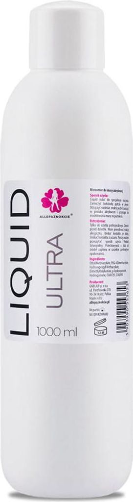 Tekutý Ultra stredne schnúci pre akryl Allepaznokcie 1000 Obrázok produktu 