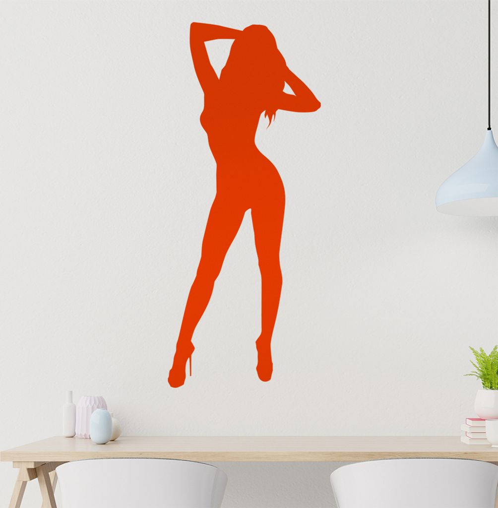sexy Girl Wandtattoo in 6 Größen - Wandaufkleber Wall Sticker - Dekoration, Küche, Wohnzimmer, Schlafzimmer, Badezimmer