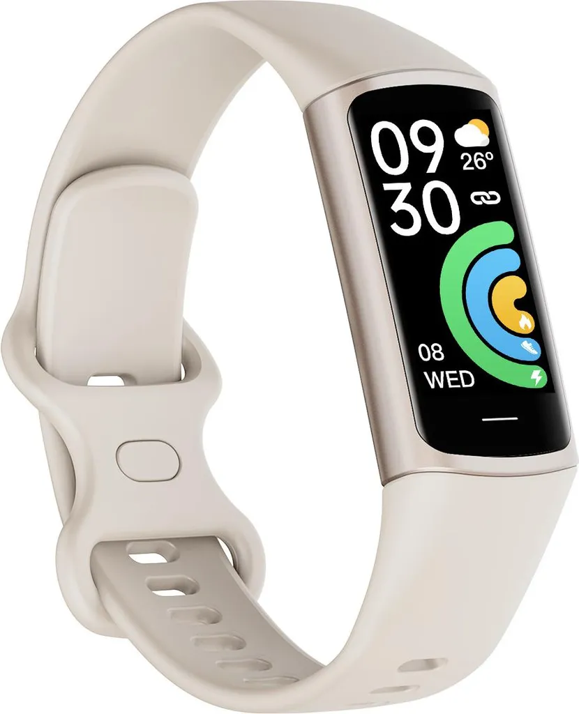 Smart Watch C38 Beige: Tracker Fitness e Salute per Android e iOS - 3