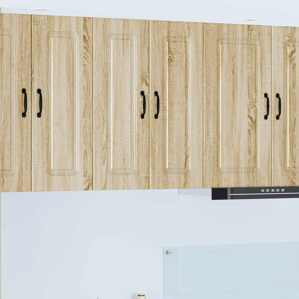 Set vidaXL Armadi Cucina 30x31x80 cm - Legno Rovere Sonoma 2pz