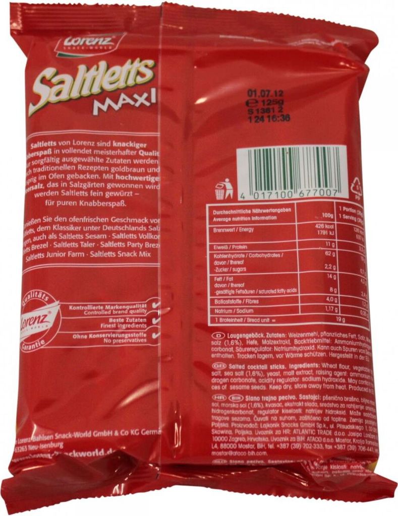 Lorenz Saltletts Maxi Sticks XXL solné tyčinky s mořskou Obrázek produktu 4