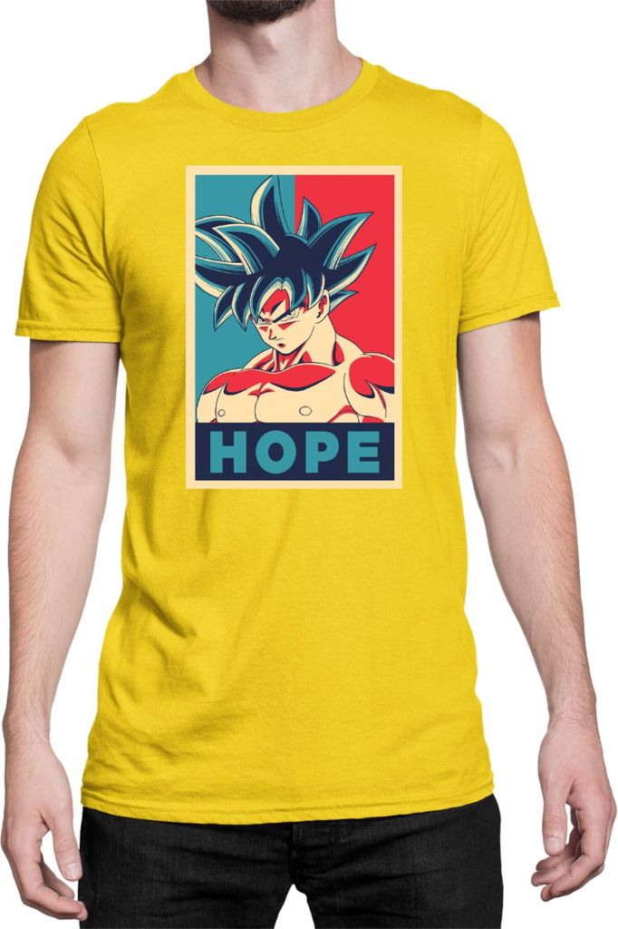 Herren T-Shirt Dragon Anime Manga Ball Z Goku 32, Man 2XL / Gelb