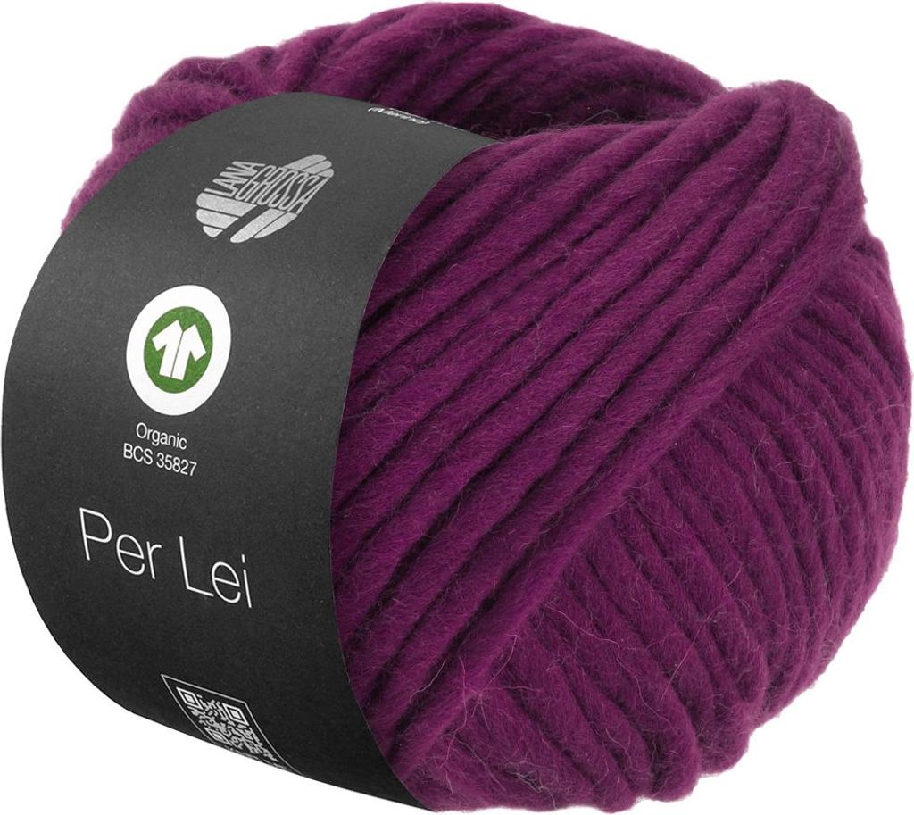 Lana Grossa - Per Lei GOTS 0043 rotviolett