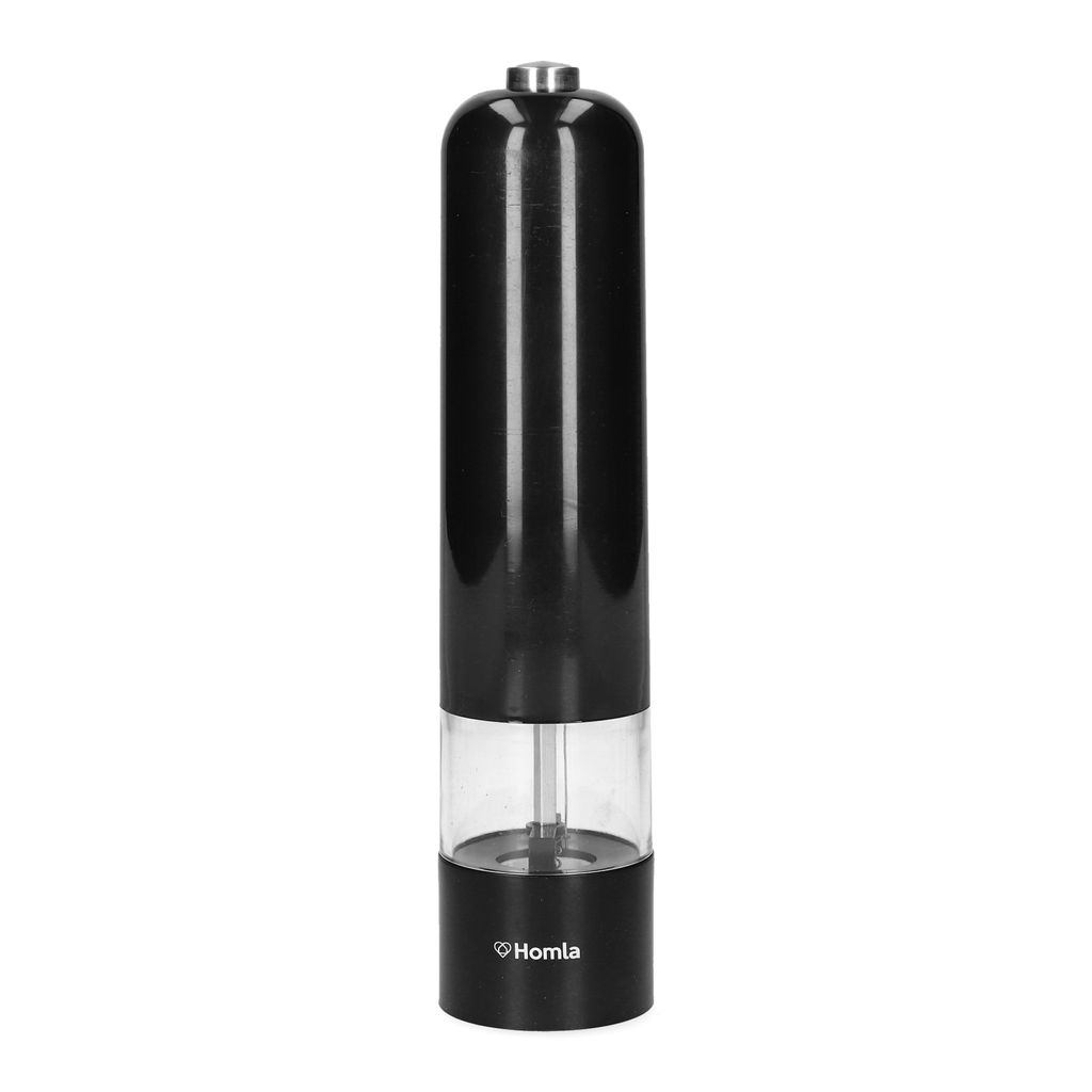 HOMLA MINAZ Pfeffer- und Salzmühle schwarz 23 cm