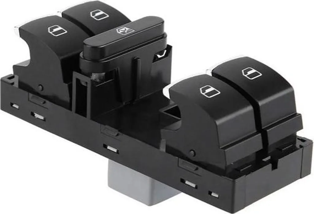 Panneau de Commande Lève-vitre pour Golf 5 6 et Passat B6 B7 Noir