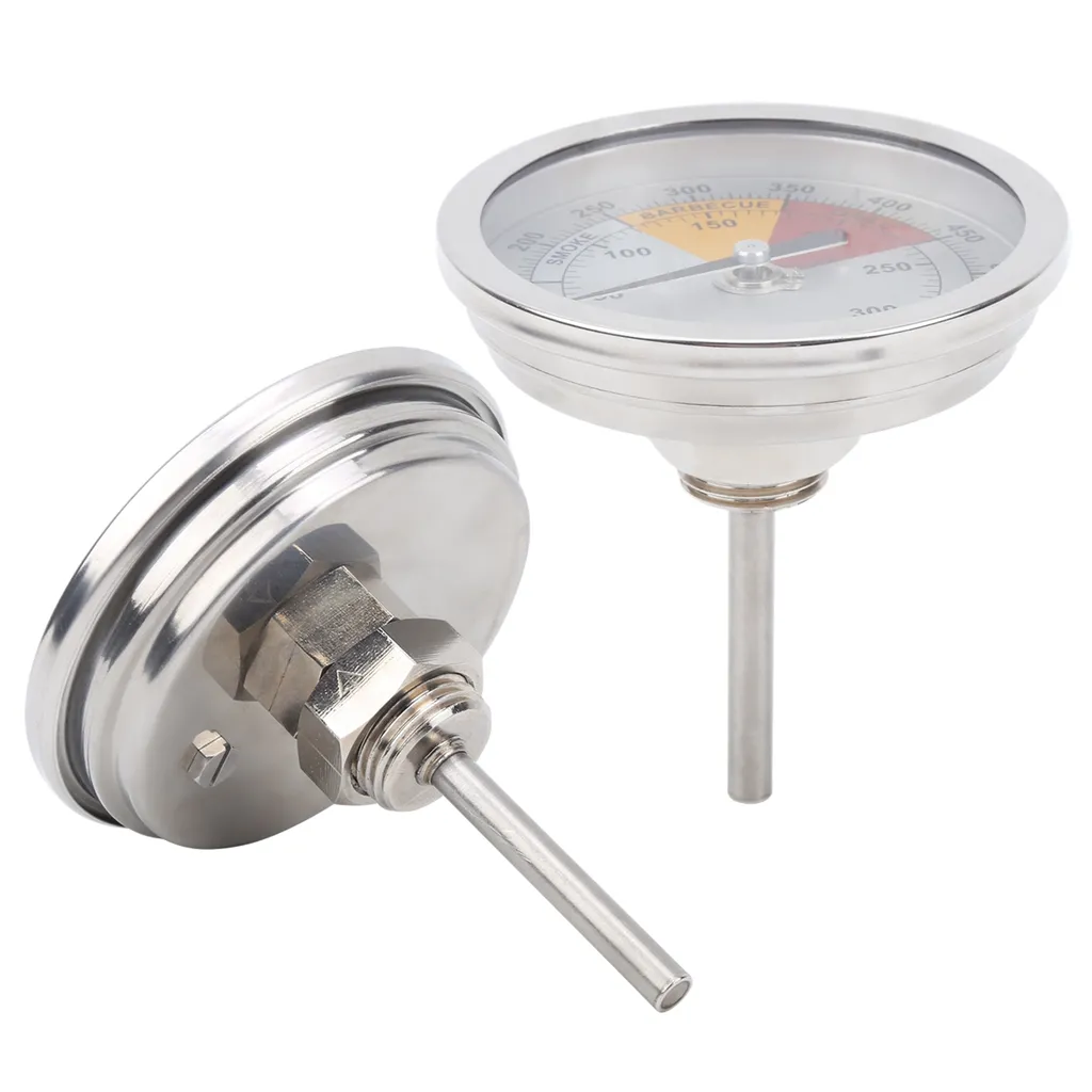 Termometro Analogico Inox 1/2 NPT 0-300 Gradi per Forni e Barbecue - 7