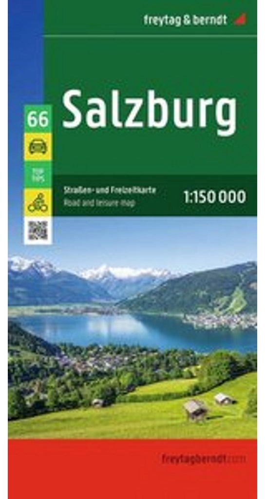 Salzburg, Straßen- und Freizeitkarte 1:150.000, freytag & berndt