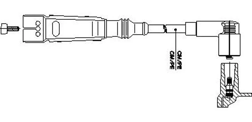 Cavo Candela BREMI 111/54 per Transporter IV T4 | Ricambio OE N10052808