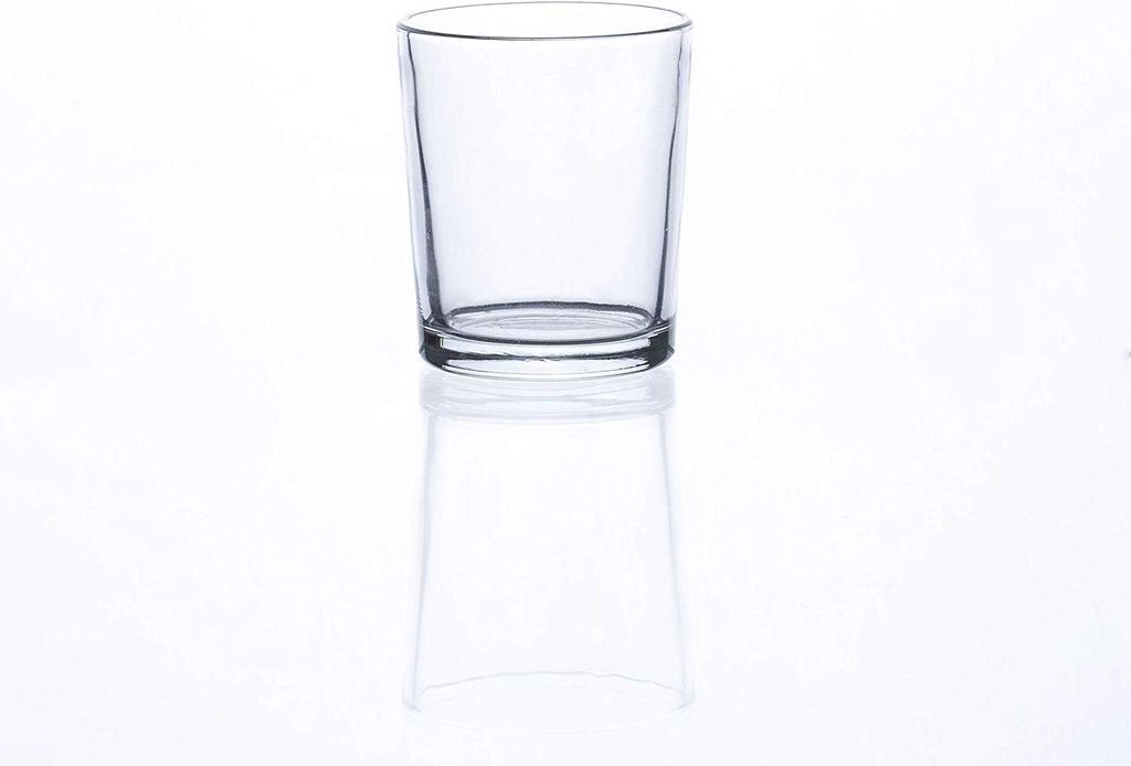 gepresstes Klarglas, in stabilier Qualität, spülmaschinengeeignet Ø 5,5 cm, H 7 cm