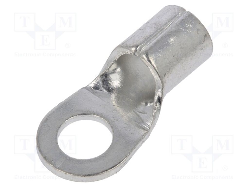 10x Ringkabelschuh M5 10mm2 Klemmverbindung für Leitungen KO10/5 isoliert(nein)e K