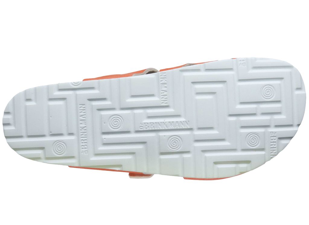 Dr. Brinkmann Damen Pantolette besonderes Riemendesign Schnallen, Größe:40 EU, Farbe:Orange