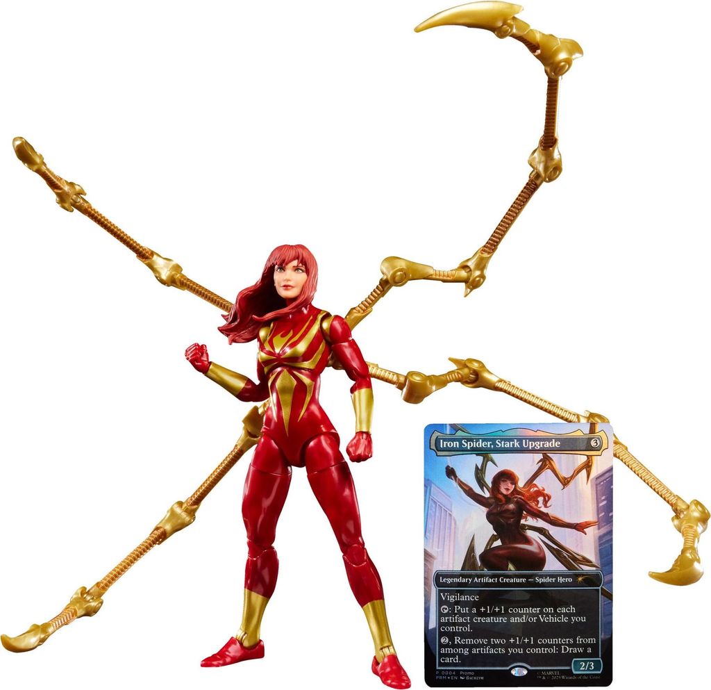 Marvel Legends Series Magic: The Gathering Mary Jane Watson (Iron Spider), 13 Jahr(e), Gold, Rot