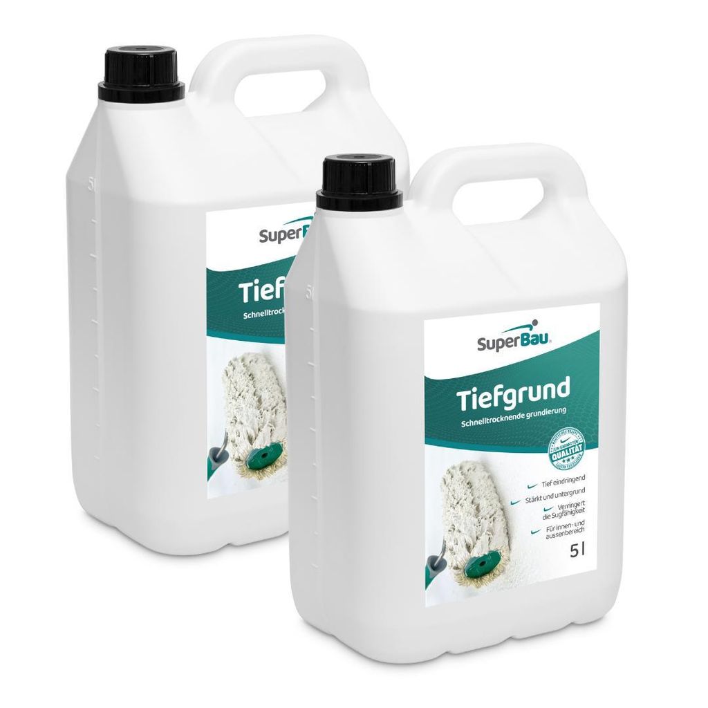 SuperBau Tiefgrund LF 10 L, Grundierung für Wand & Boden, Produktbild 