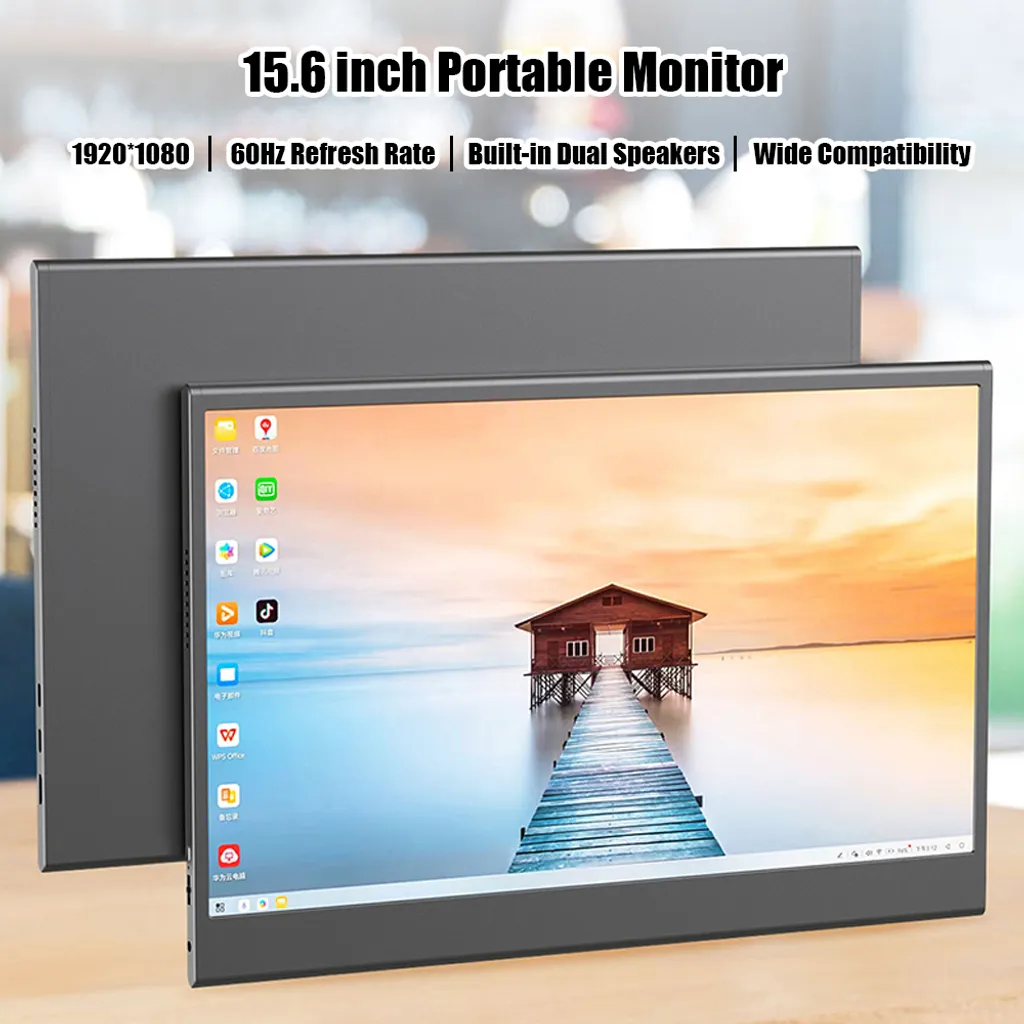 Moniteur portable Full HD 15,6 pouces IPS pour PC portable et consoles - 2