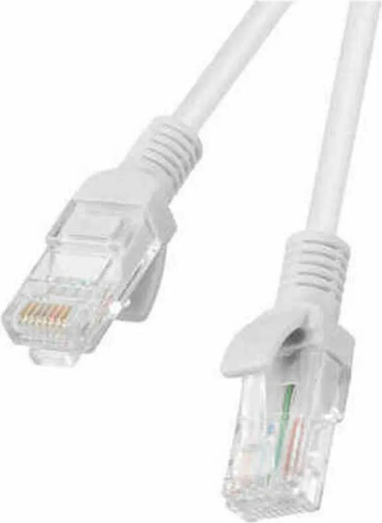Lanberg Cavo di Rete Cat.6 UTP 1m Grigio - Certificato Fluke per Reti